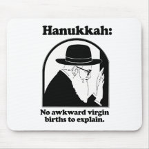 Hanukkah - No awkward virgin births Mousemats