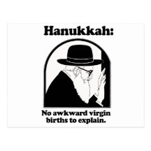Hanukkah - No awkward virgin births Post Cards