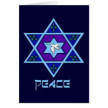 Hanukkah Peace Art Greeting Card