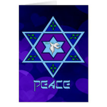 Hanukkah Peace Art Greeting Card