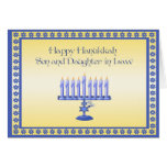 Hanukkah Son and Daughter-in-Law Greeting Card