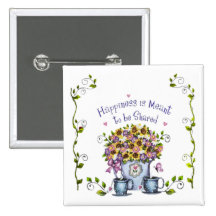 Happieness is meant to be shared button