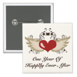 Happily Ever After First Wedding Anniversary Pin