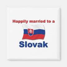 Happily Married Slovak Fridge Magnets