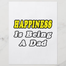 Happiness Is Being a Dad Flyer Design