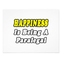 Happiness Is Being a Paralegal Personalised Invites