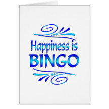Happiness is BINGO Greeting Cards