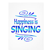 Happiness is SINGING Invitations