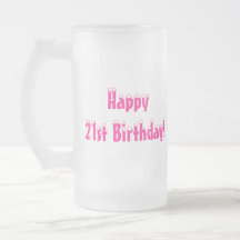 Happy21st Birthday!-Frosted Mug