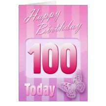 Happy 100th Birthday Grand Mother Great-Aunt Mum Cards