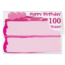 Happy 100th Birthday Greeting Card