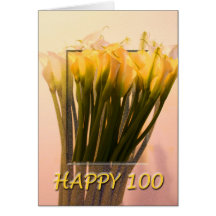 Happy 100th Birthday Greeting Card