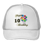 Happy 10th Birthday Gifts and Birthday Apparel Trucker Hat