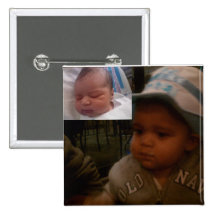 Happy 1st Birthday & Baptism... Pinback Buttons