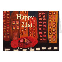 Happy 21 st cards