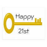 Happy 21st Birthday Postcard