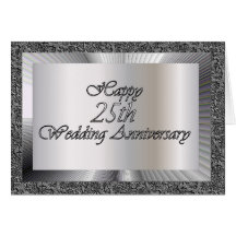 Happy 25th Wedding Anniversary Greeting Card
