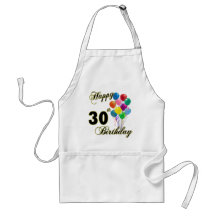 Happy 30th Birthday Gifts and Birthday Apparel Apron
