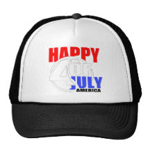 Happy 4th of July America Hat