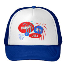 Happy 4th of July Mesh Hat