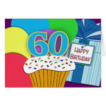 Happy 60th Birthday Wishes Card