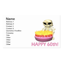 Happy 60th business cards