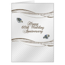 Happy 60th Wedding Anniversary Card