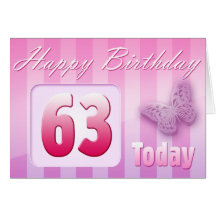 Happy 63rd Birthday Grand Mother Great-Aunt Mum Greeting Card