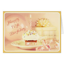 Happy 70th Birthday Card