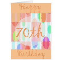 Happy 70th Birthday Card