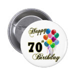 Happy 70th Birthday Gifts and Birthday Apparel Pins