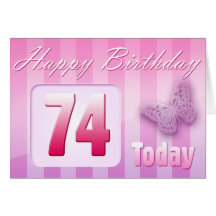 Happy 74th Birthday Grand Mother Great-Aunt Mum Cards