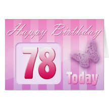 Happy 78th Birthday Grand Mother Great-Aunt Mum Greeting Cards