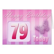 Happy 79th Birthday Grand Mother Great-Aunt Mum Greeting Cards