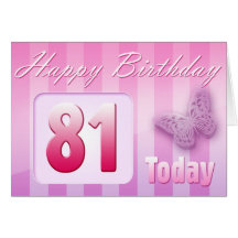 Happy 81st Birthday Grand Mother Great-Aunt Mum Cards
