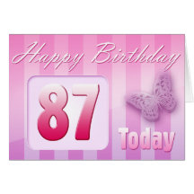 Happy 87th Birthday Grand Mother Great-Aunt Mum Greeting Cards