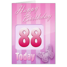 Happy 88th Birthday Grand Mother Great-Aunt Mum Card