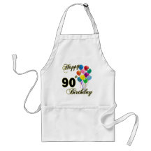 Happy 90th Birthday Gifts and Birthday Apparel Aprons