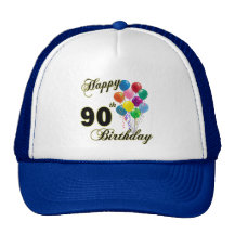 Happy 90th Birthday Gifts and Birthday Apparel Hat