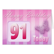 Happy 91st Birthday Grand Mother Great-Aunt Mum Greeting Card