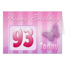 Happy 93rd Birthday Grand Mother Great-Aunt Mum Card