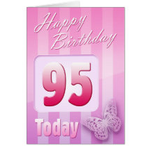 Happy 95th Birthday Grand Mother Great-Aunt Mum Greeting Cards