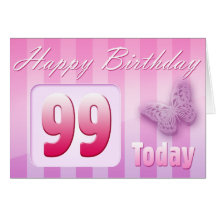 Happy 99th Birthday Grand Mother Great-Aunt Mum Greeting Card