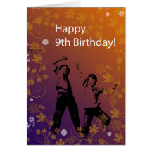 Happy 9th Birthday to Boy Greeting Card