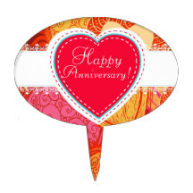 Happy Anniversary! Decoración Para Tarta