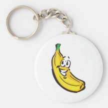 happy banana keychains
