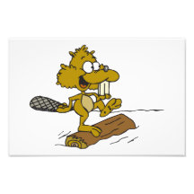 Happy beaver cartoon art photo