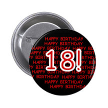 Happy Birthday 18  Buttons