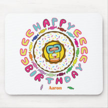happy birthday Aaron Mousepads