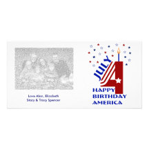 Happy Birthday America Photo Cards